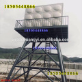 Elevated 500M3 HDG steel galvanized water tank with steel tower